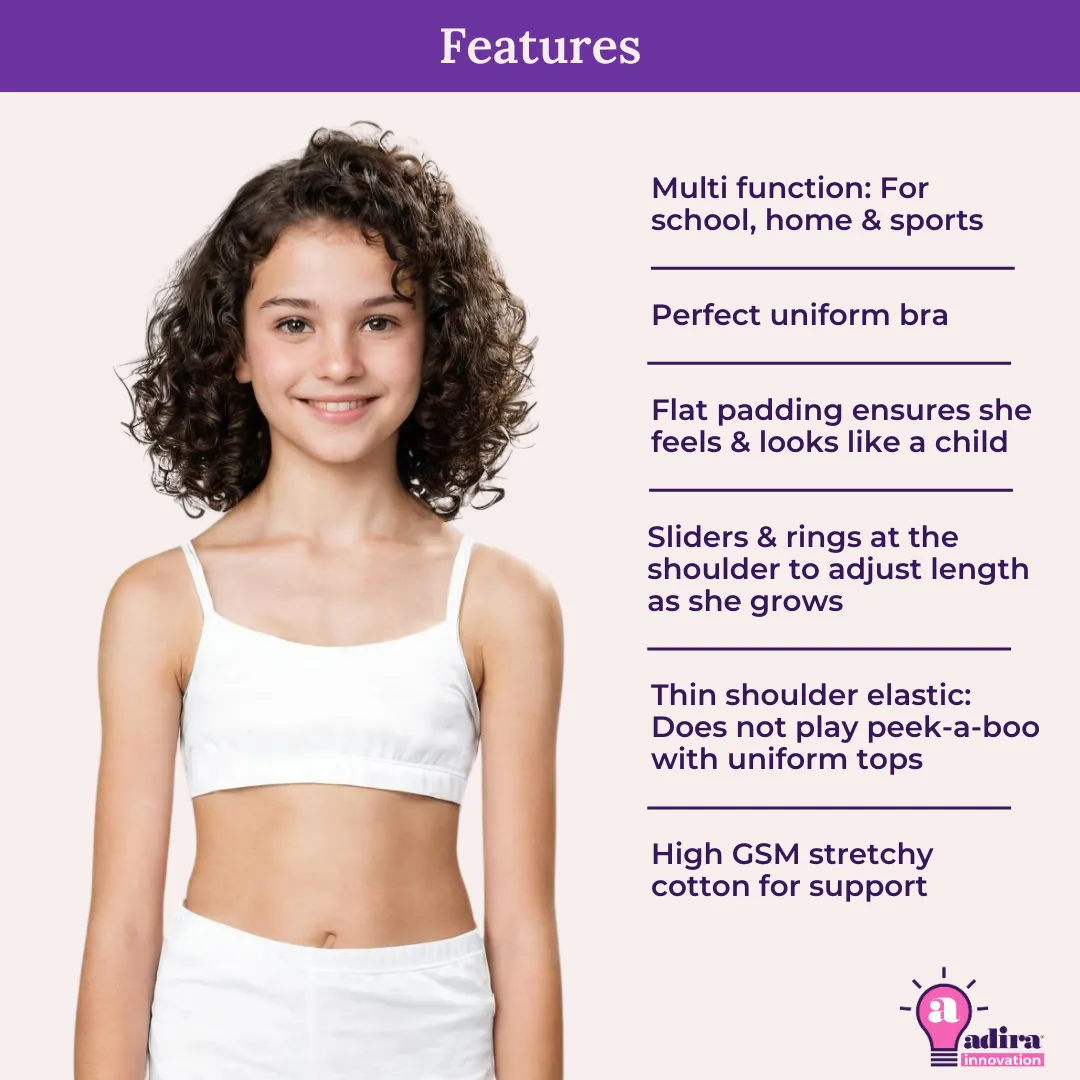Training Bra | Puberty Training Bra | Beginner Training Bra | Non Wired | Pack Of 4 - Image 5