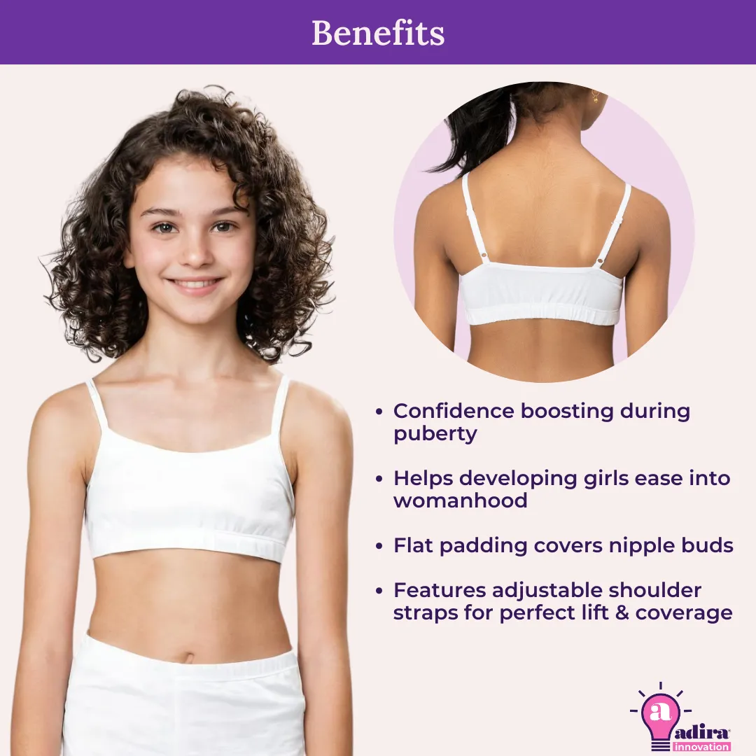 Training Bra | Puberty Training Bra | Beginner Training Bra | Non Wired | Pack Of 4 - Image 7