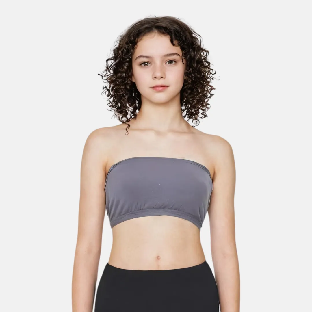 Teens Tube Top Bra | Slip On Style | 3 Layer Front Panel Conceals Nipples | Silicone Anti Slip Band Prevents Slipping - Image 12