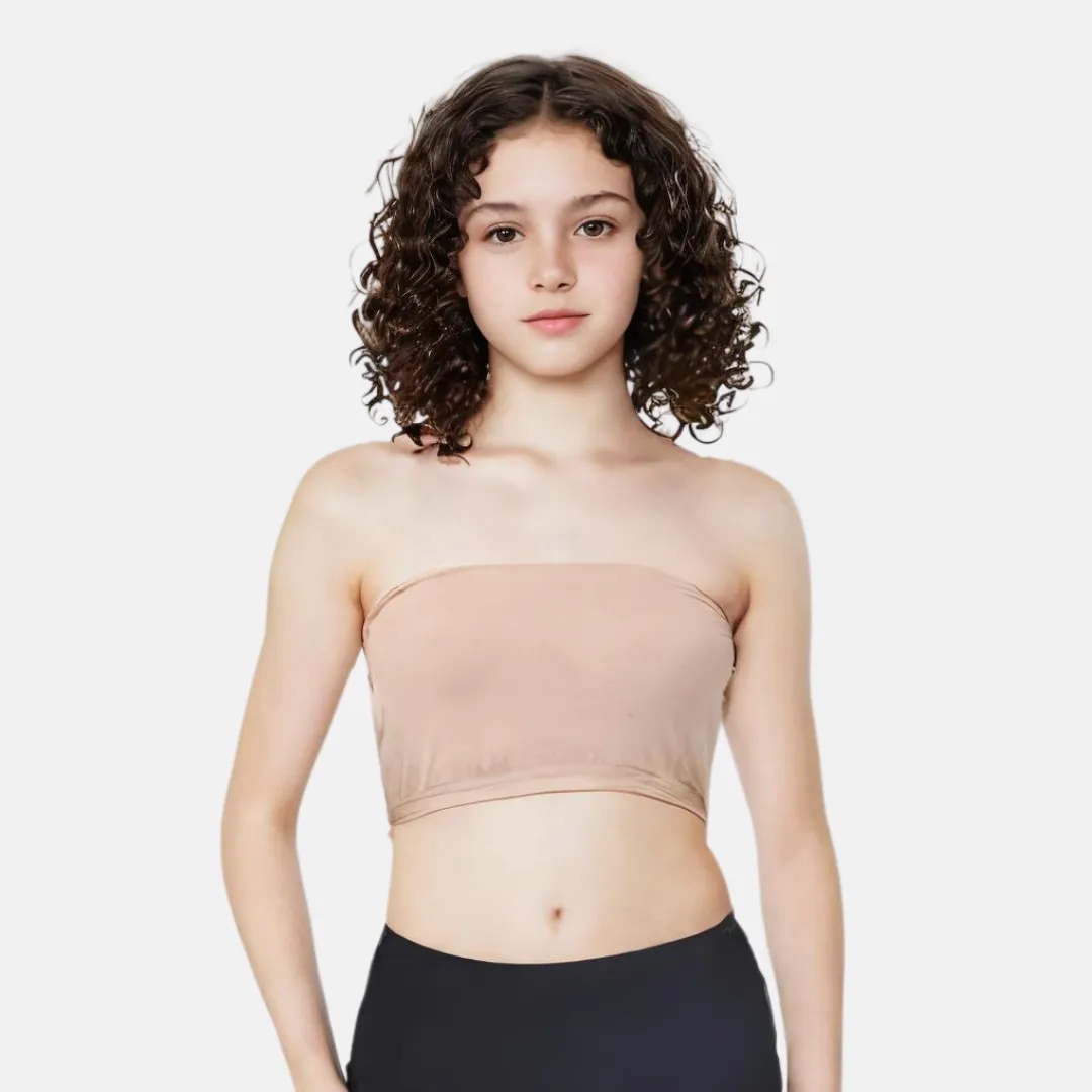 Teens Tube Top Bra | Slip On Style | 3 Layer Front Panel Conceals Nipples | Silicone Anti Slip Band Prevents Slipping - Image 13