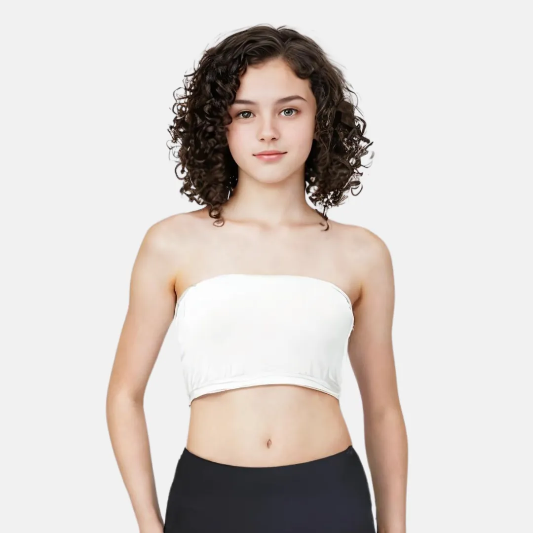 Teens Tube Top Bra | Slip On Style | 3 Layer Front Panel Conceals Nipples | Silicone Anti Slip Band Prevents Slipping - Image 7