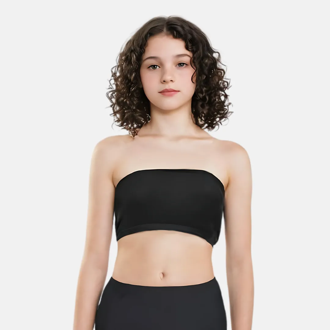 Teens Tube Top Bra | Slip On Style | 3 Layer Front Panel Conceals Nipples | Silicone Anti Slip Band Prevents Slipping - Image 9