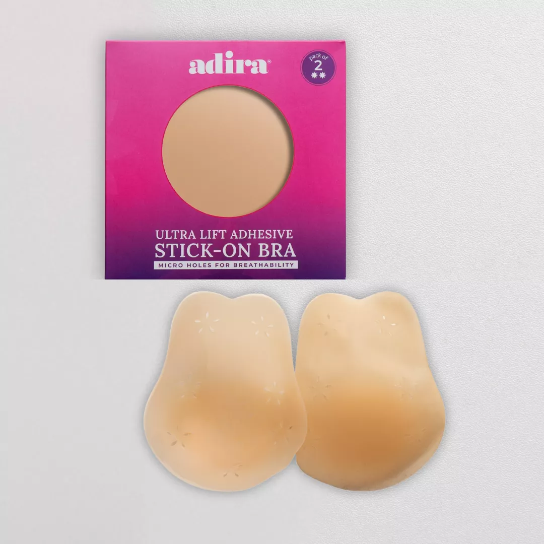 Ultra Lift Stick-On Bra | Breathable Silicone Nipple Covers | Secure Hold | 6 Hours Wear | Wash & Reuse | Pack Of 2 - Image 6