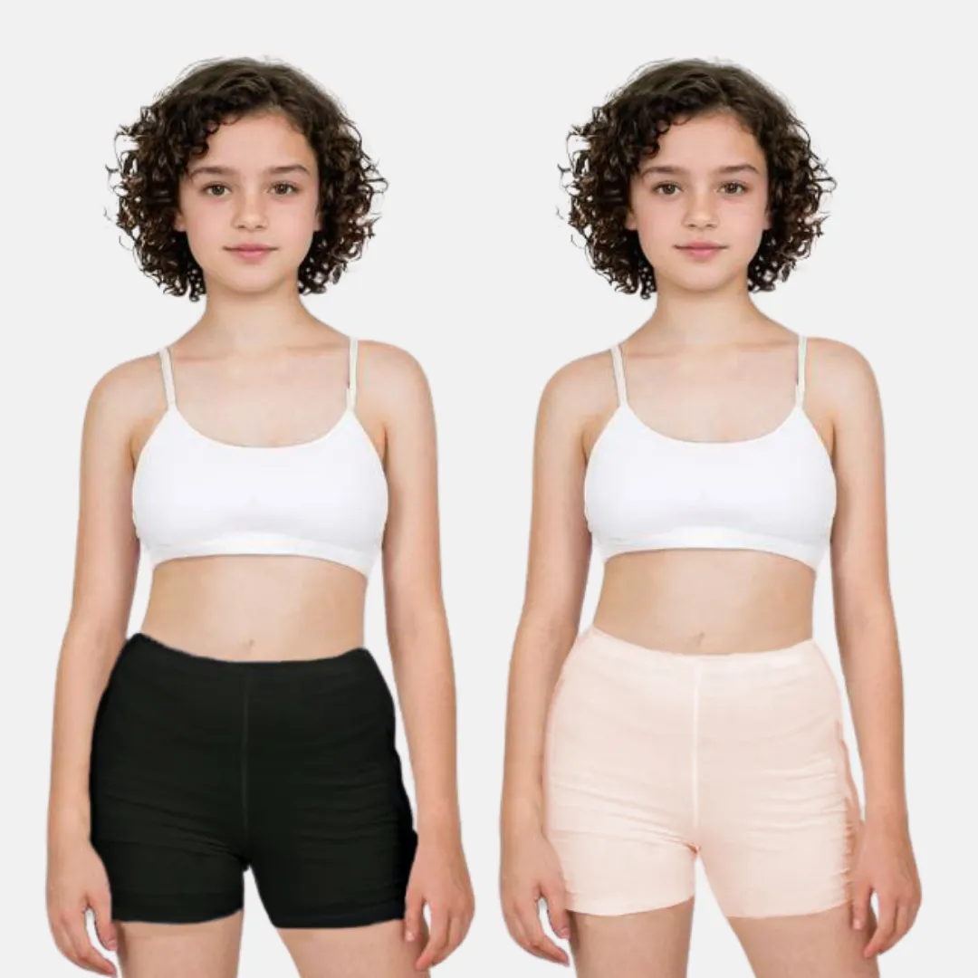 Under Dress Shorts | Full Hip Coverage | Prevents Inner Thigh Chafing | 2 Pack - Image 11