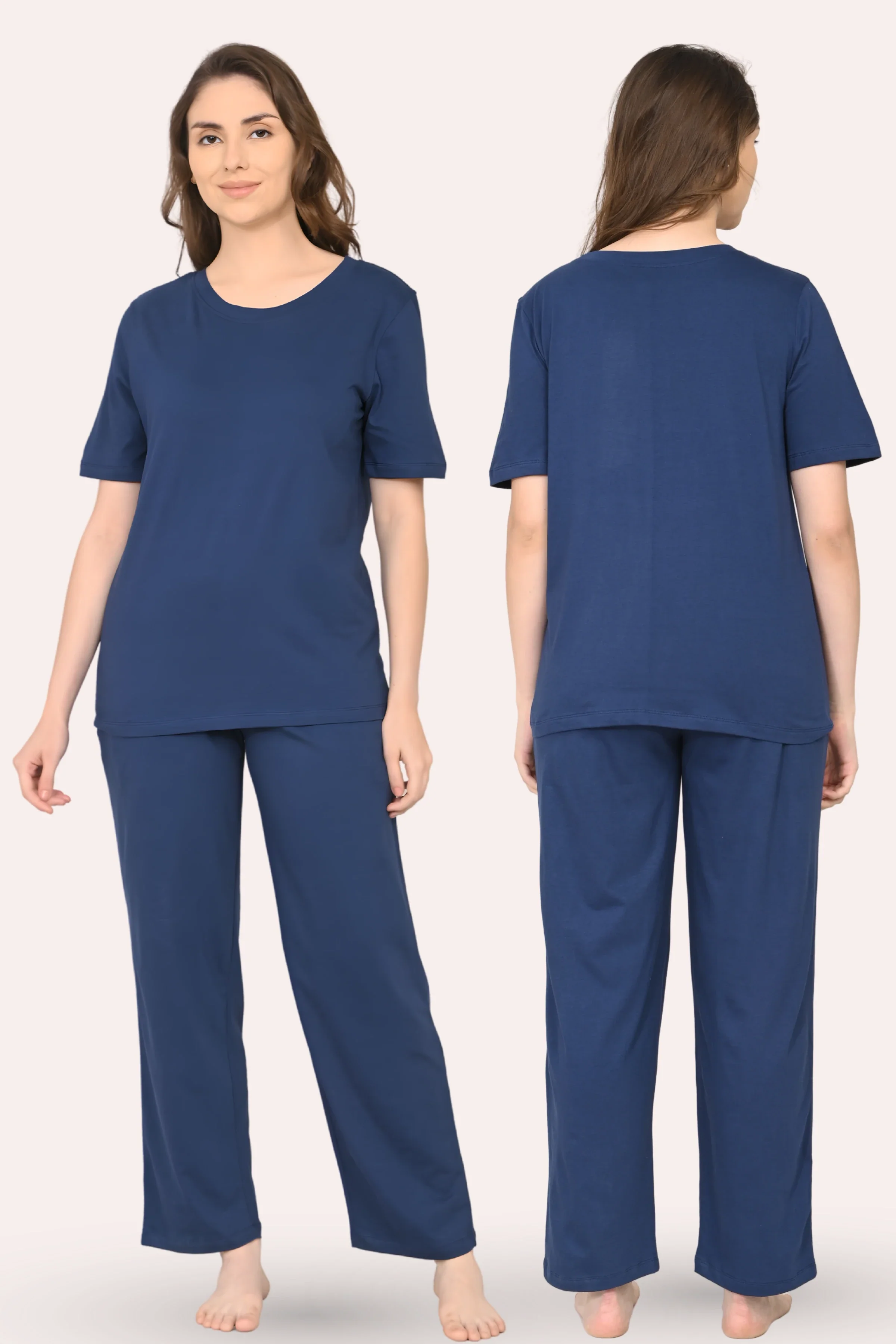 Pyjama Set | T-shirt & Pyjama | Cotton Blend | Relaxed Fit | Elasticated Waistband - Image 7