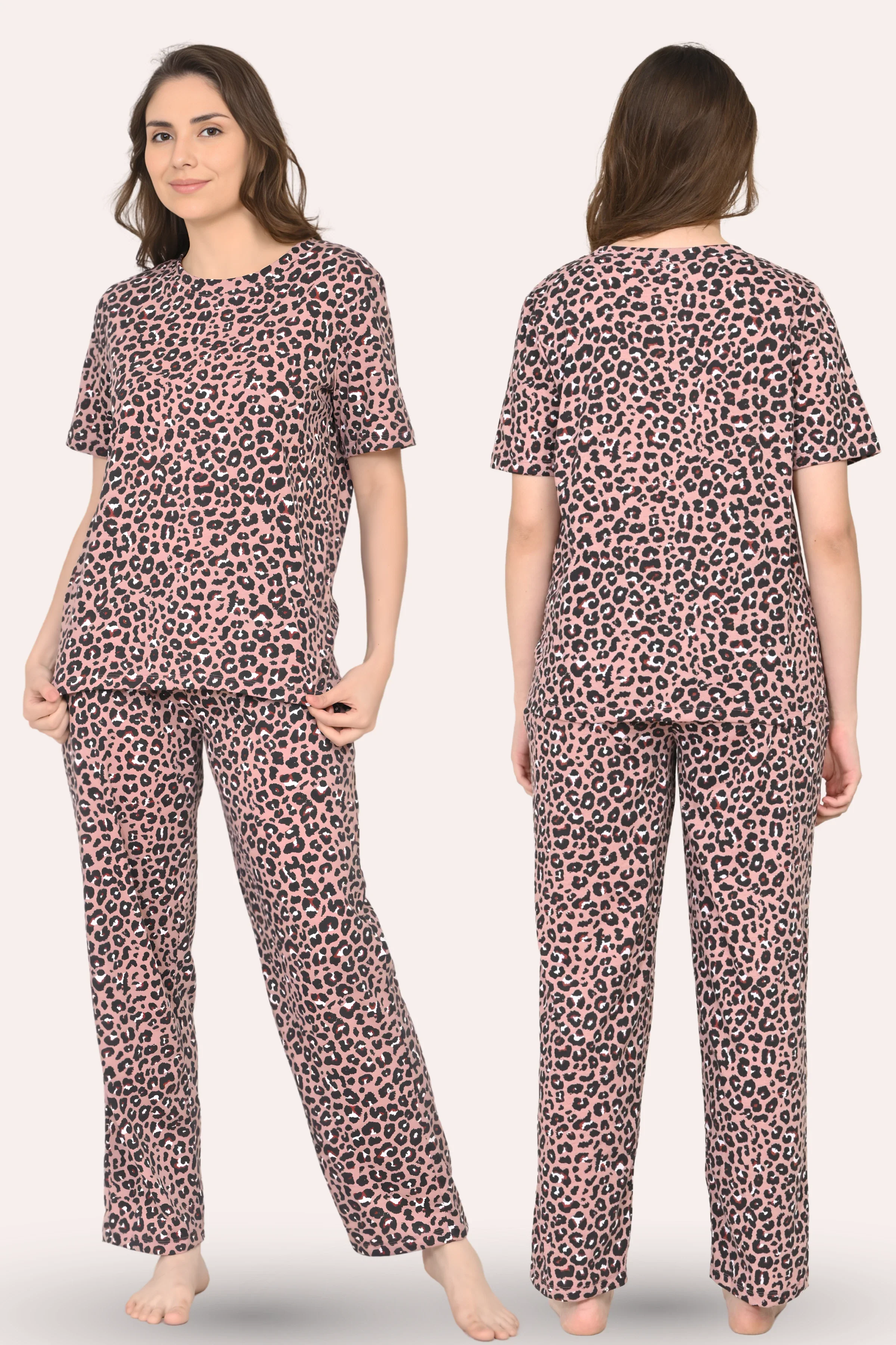 Pyjama Set | T-shirt & Pyjama | Cotton Blend | Relaxed Fit | Elasticated Waistband - Image 7