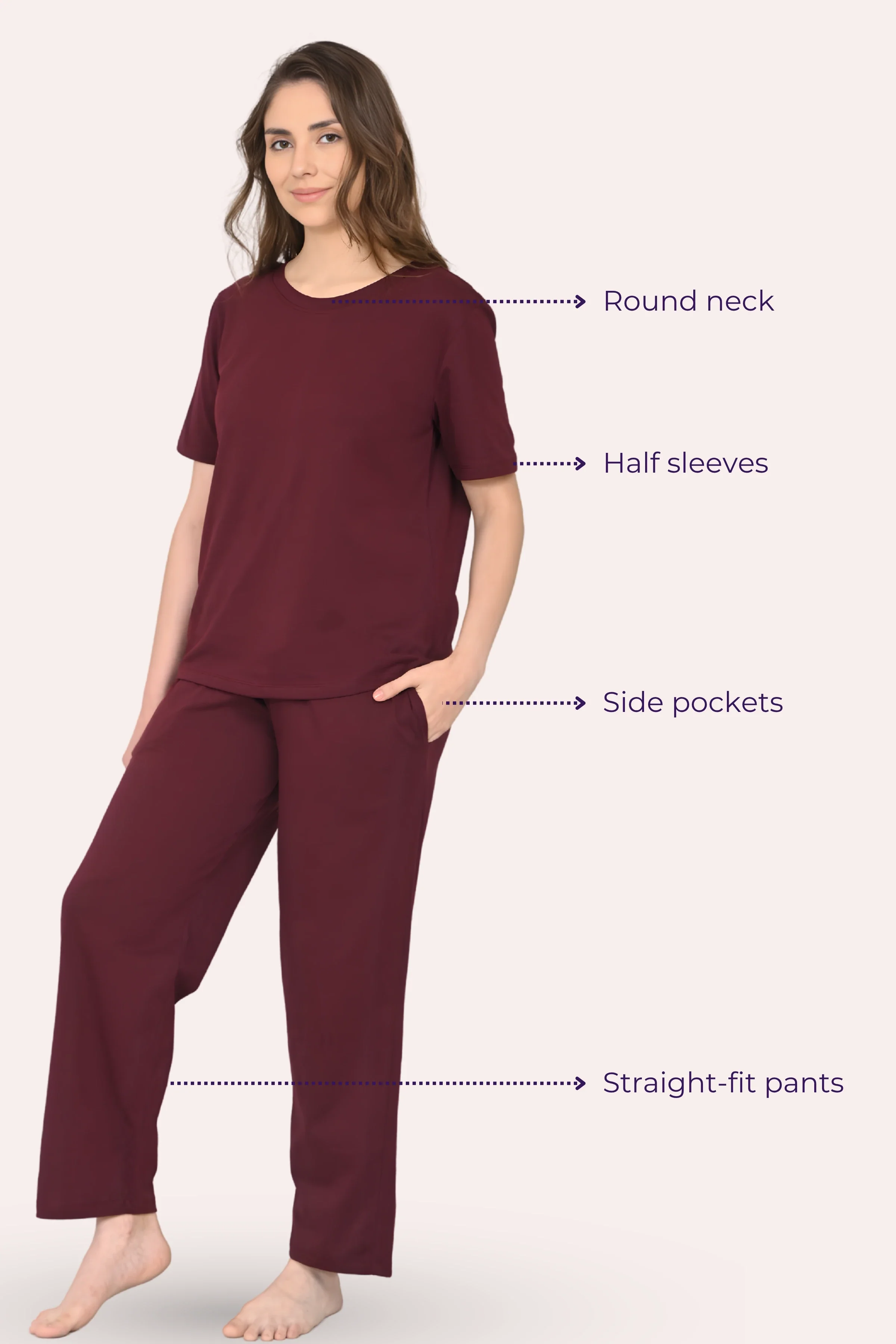 Pyjama Set | T-shirt & Pyjama | Cotton Blend | Relaxed Fit | Elasticated Waistband - Image 6