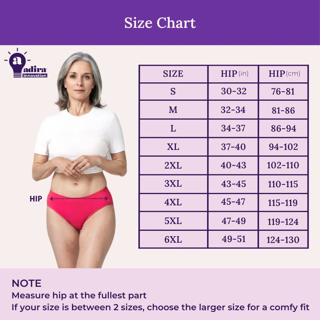 Incontinence Panties | Mid Waist | Leakproof Crotch | Absorbs 25ml Of Leaks | Reusable & Washable - Image 3